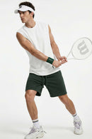 Cooling Sleeveless Active Tank Top - White