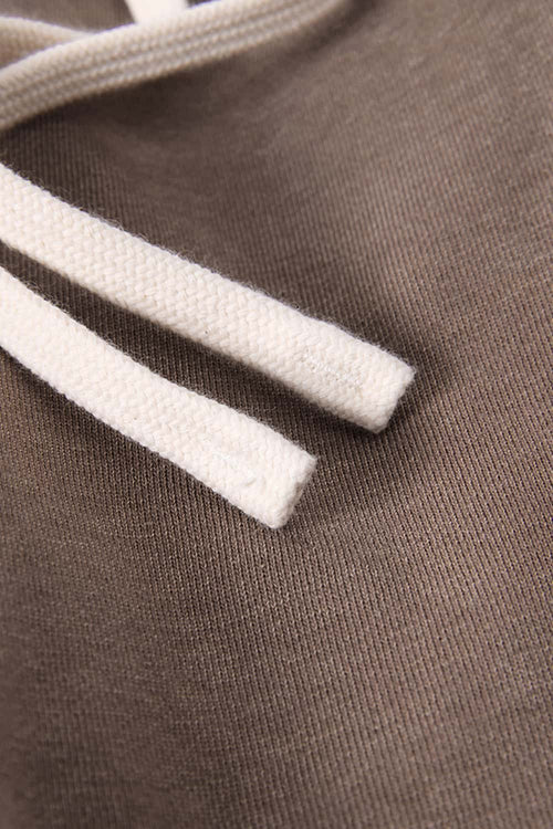 Snow-Wash Barrel Pants - Brown