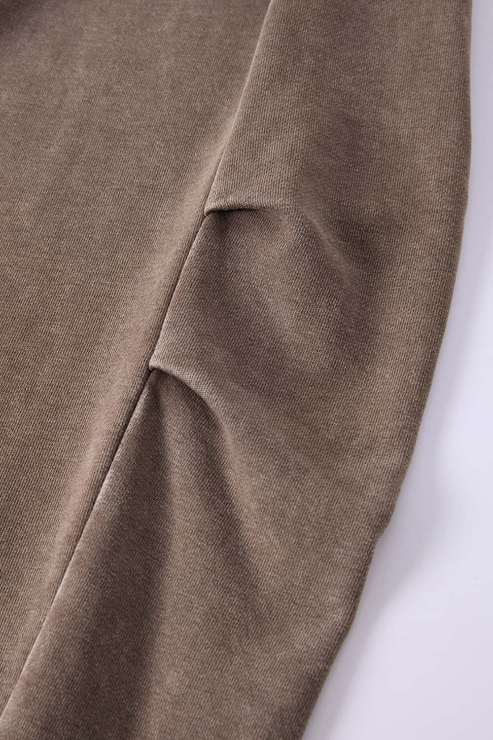 Snow-Wash Barrel Pants - Brown