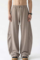 Snow-Wash Barrel Pants - Vintage Khaki
