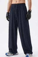 High-Stretch Relaxed Straight-Leg Trouser - Blue