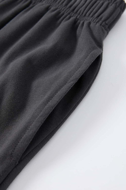 High-Stretch Relaxed Straight-Leg Trouser - Charcoal