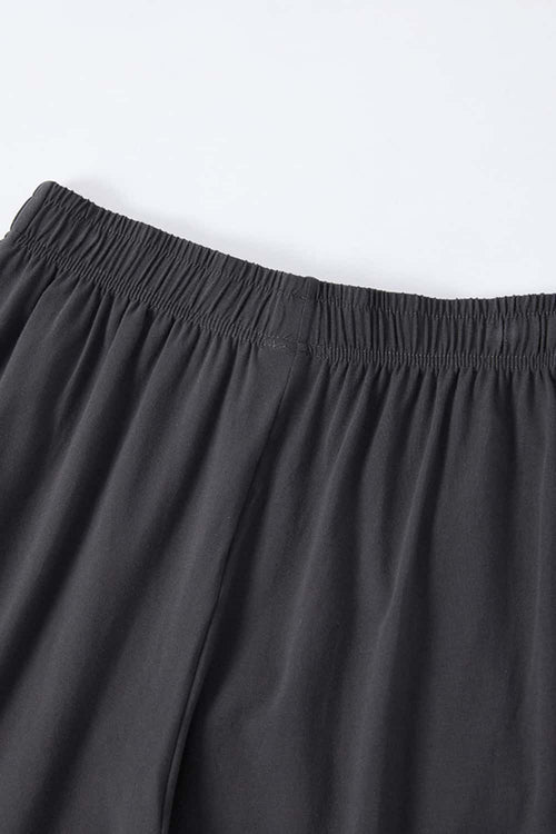 High-Stretch Relaxed Straight-Leg Trouser - Charcoal