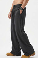 High-Stretch Relaxed Straight-Leg Trouser - Charcoal