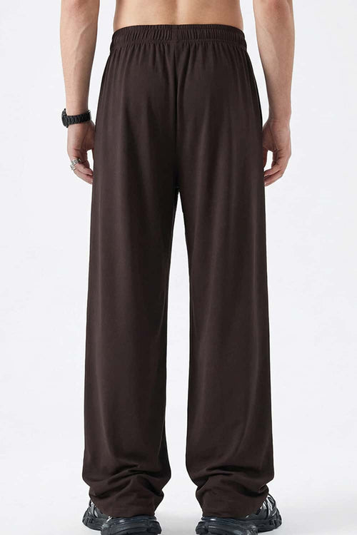 High-Stretch Relaxed Straight-Leg Trouser - Coffee