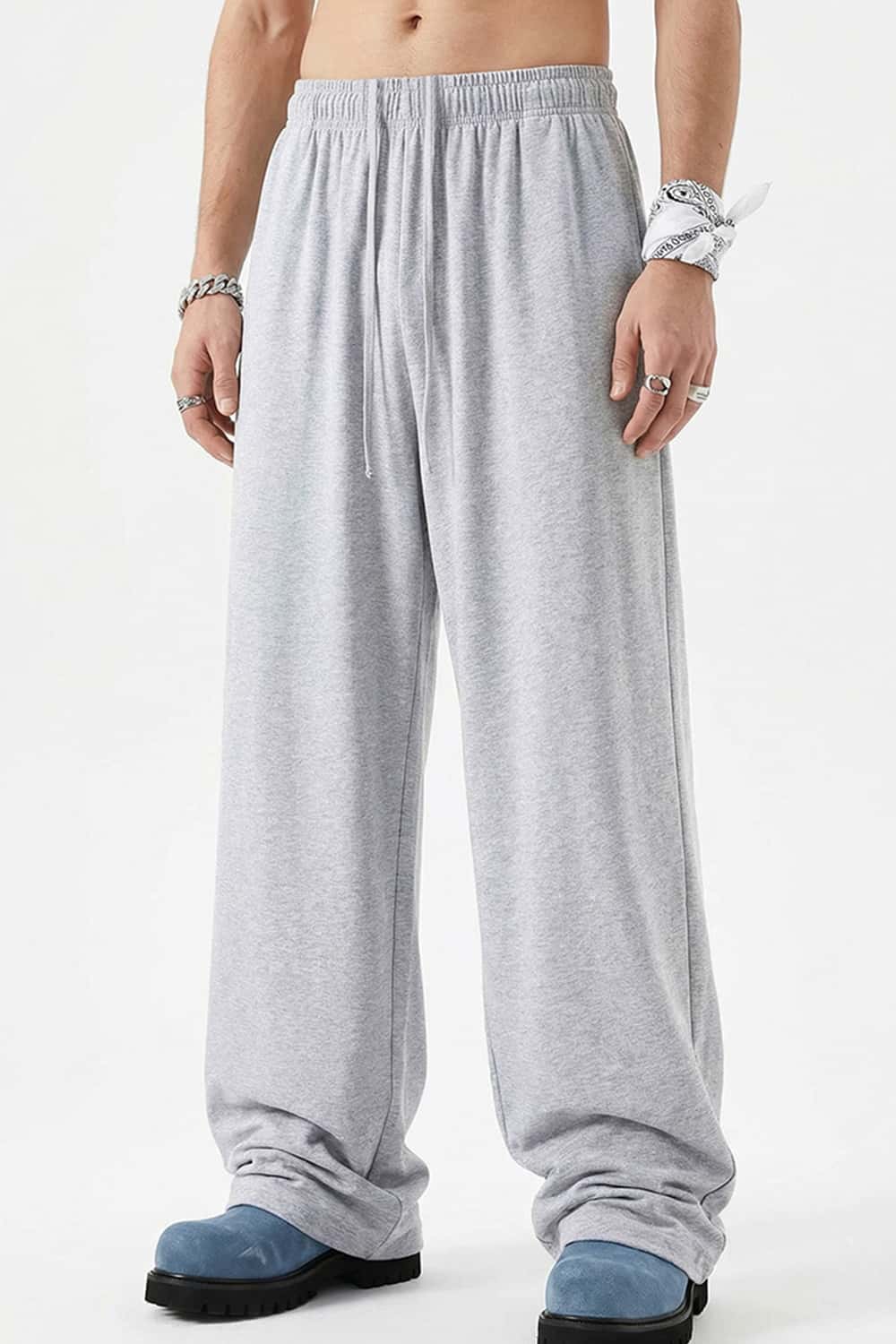 High-Stretch Relaxed Straight-Leg Trouser - Flower Gray