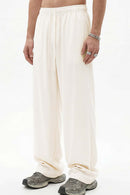 High-Stretch Relaxed Straight-Leg Trouser - Rice Apricot