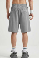 Snow-Washed Double-Waistband Shorts - Vintage Medium Gray
