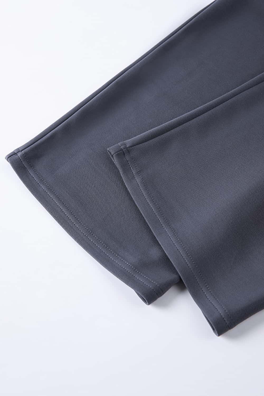 Relaxed Straight-Leg Drawstring Trouser - Dark Gray