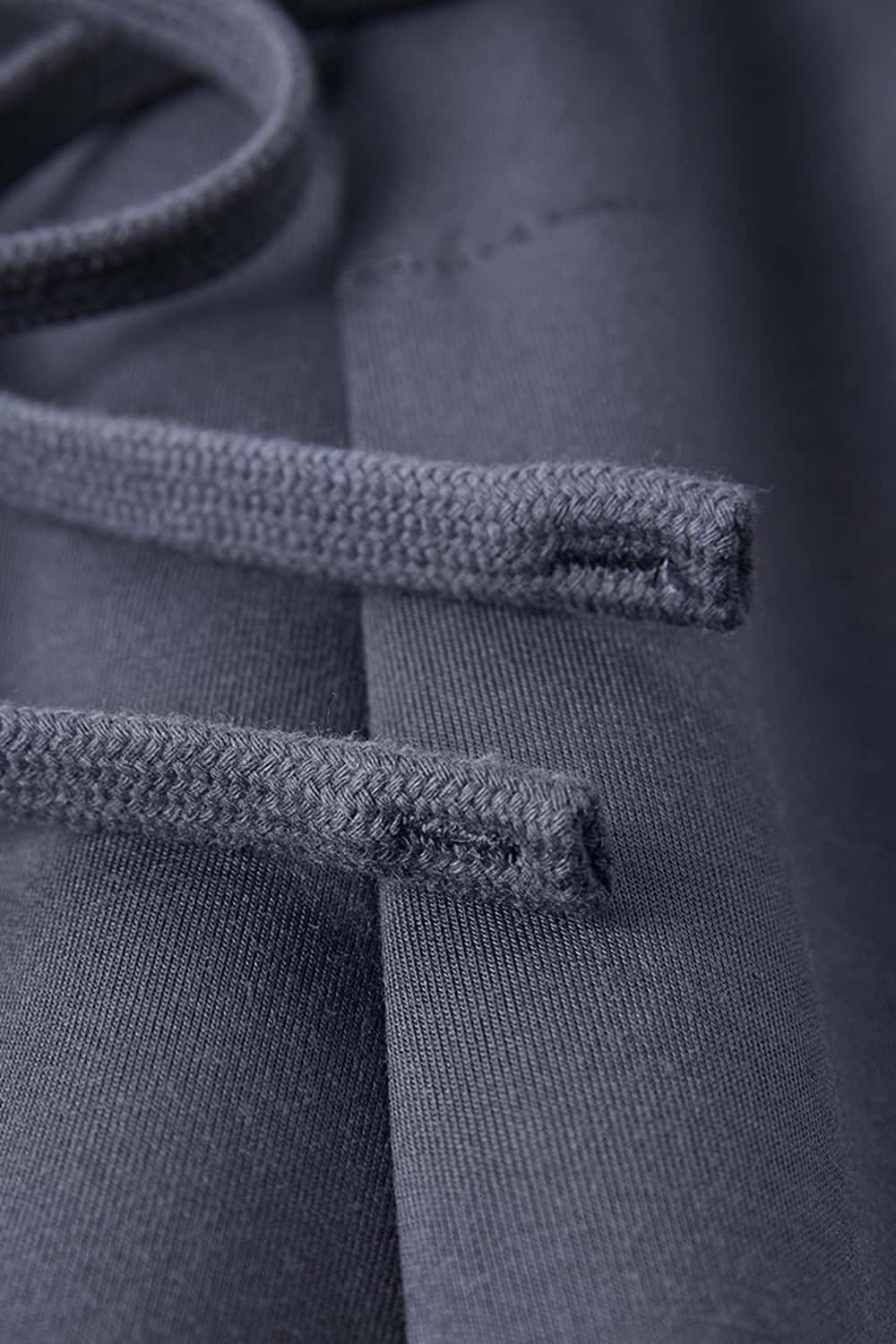 Relaxed Straight-Leg Drawstring Trouser - Dark Gray