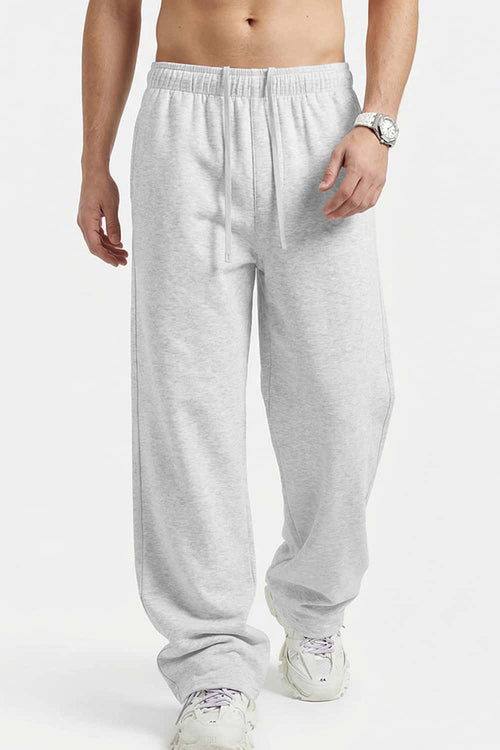 Relaxed Straight-Leg Drawstring Trouser - Oat Gray