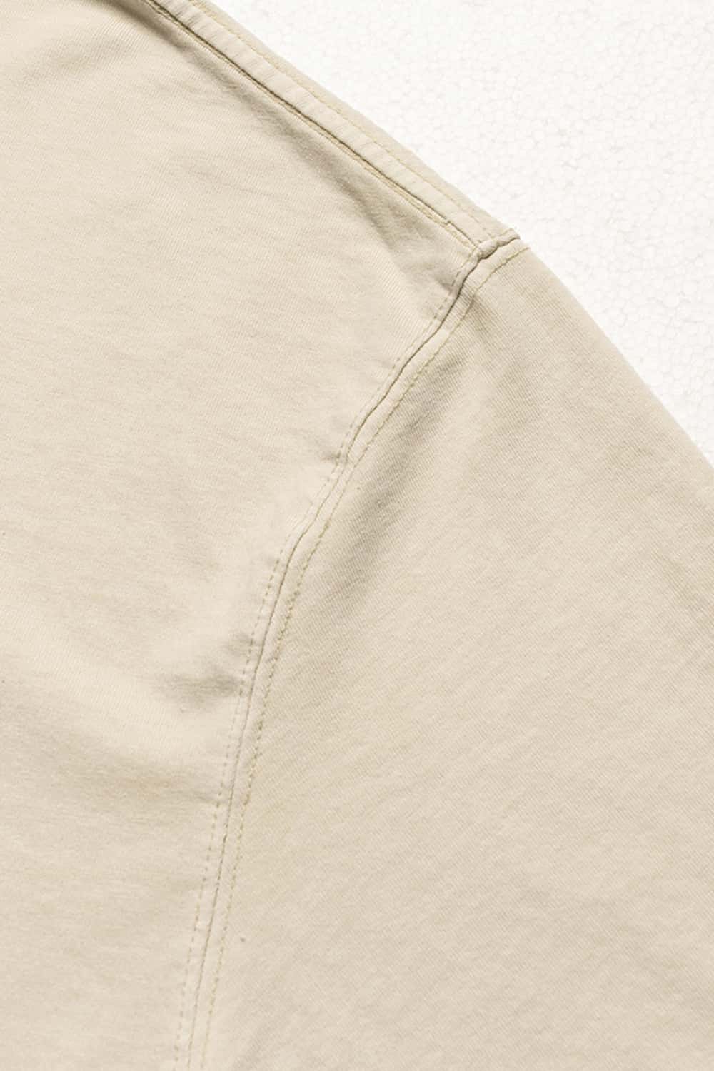 Distressed Eye Graphic Boxy Tee - Gray Apricot