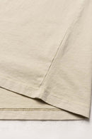 Distressed Eye Graphic Boxy Tee - Gray Apricot