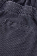Snow-Washed Waffle Drawstring Shorts - Iron Gray