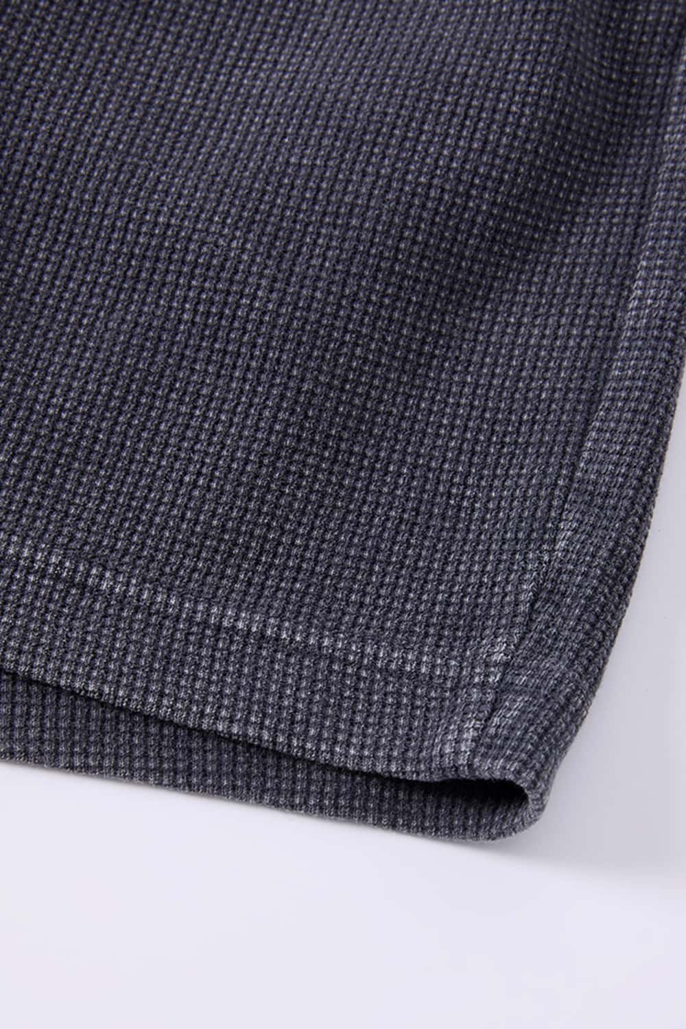 Snow-Washed Waffle Drawstring Shorts - Iron Gray