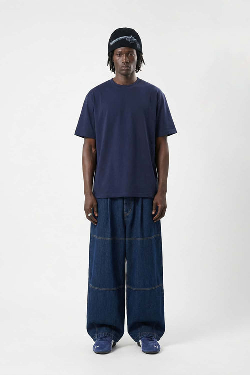 3D Tailored Loose Fit Utility Tee - Eclipse Blue