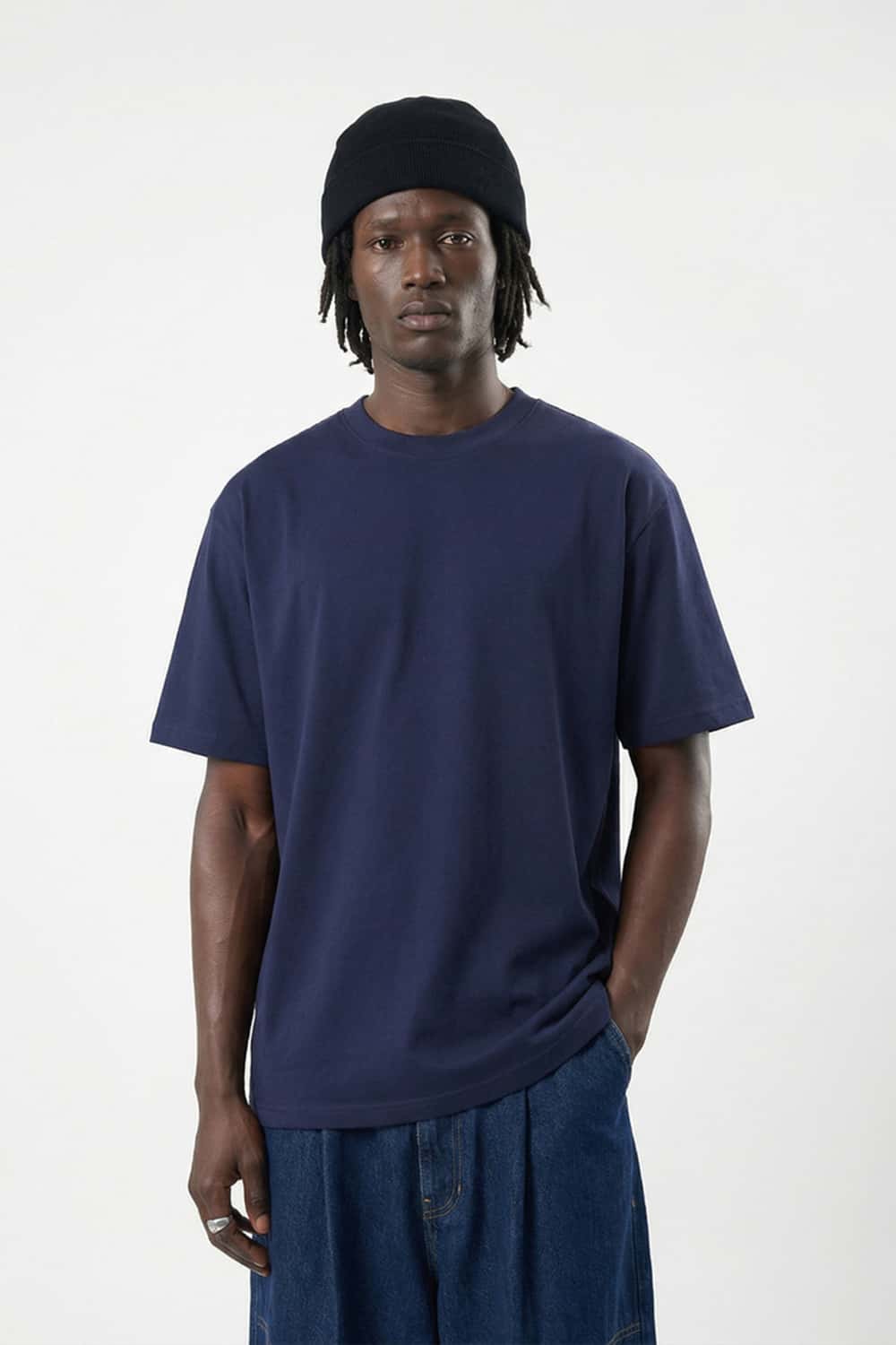 3D Tailored Loose Fit Utility Tee - Eclipse Blue