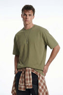 3D Tailored Loose Fit Utility Tee - Mud Green