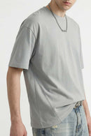 3D Tailored Loose Fit Utility Tee - Stone Gray
