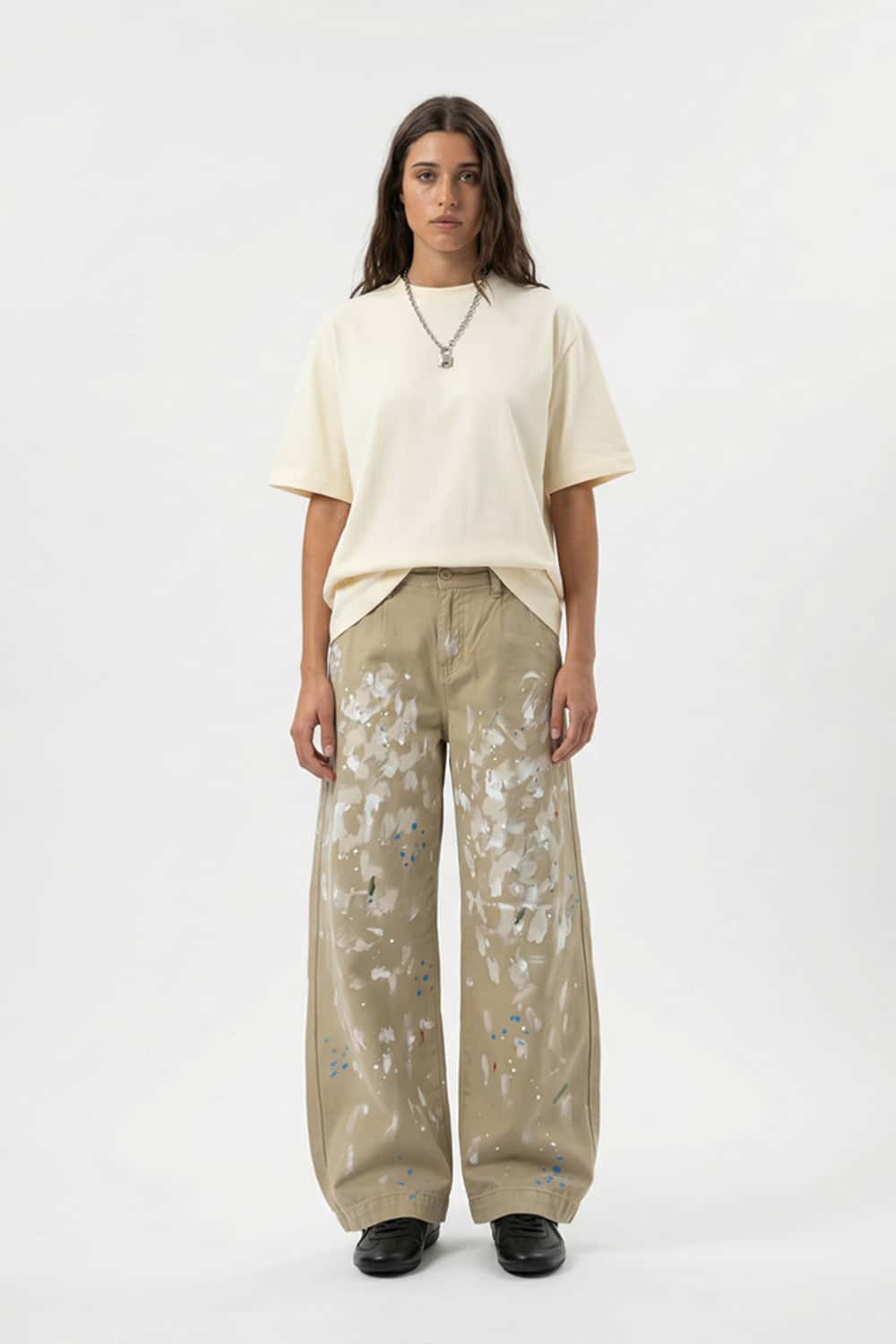 3D Tailored Loose Fit Utility Tee - Yellow