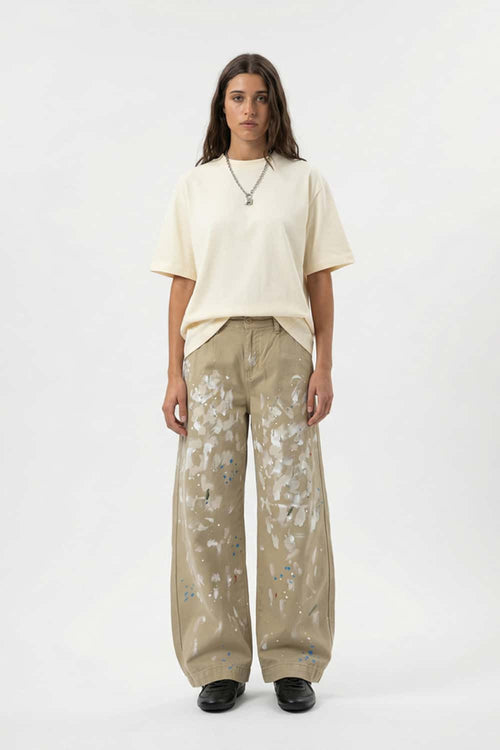 3D Tailored Loose Fit Utility Tee - Yellow