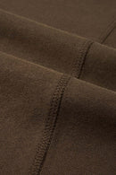 Vintage Puff-Print Long-Sleeve Crew - Coffee