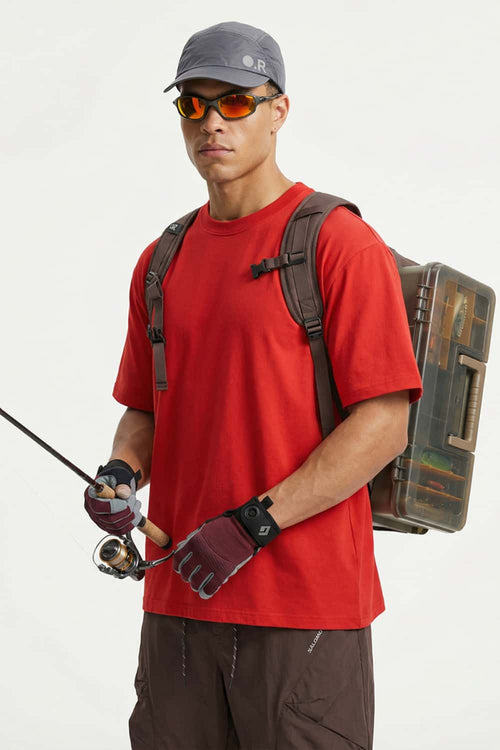 Cooling-Touch Performance Stretch Tee - Red