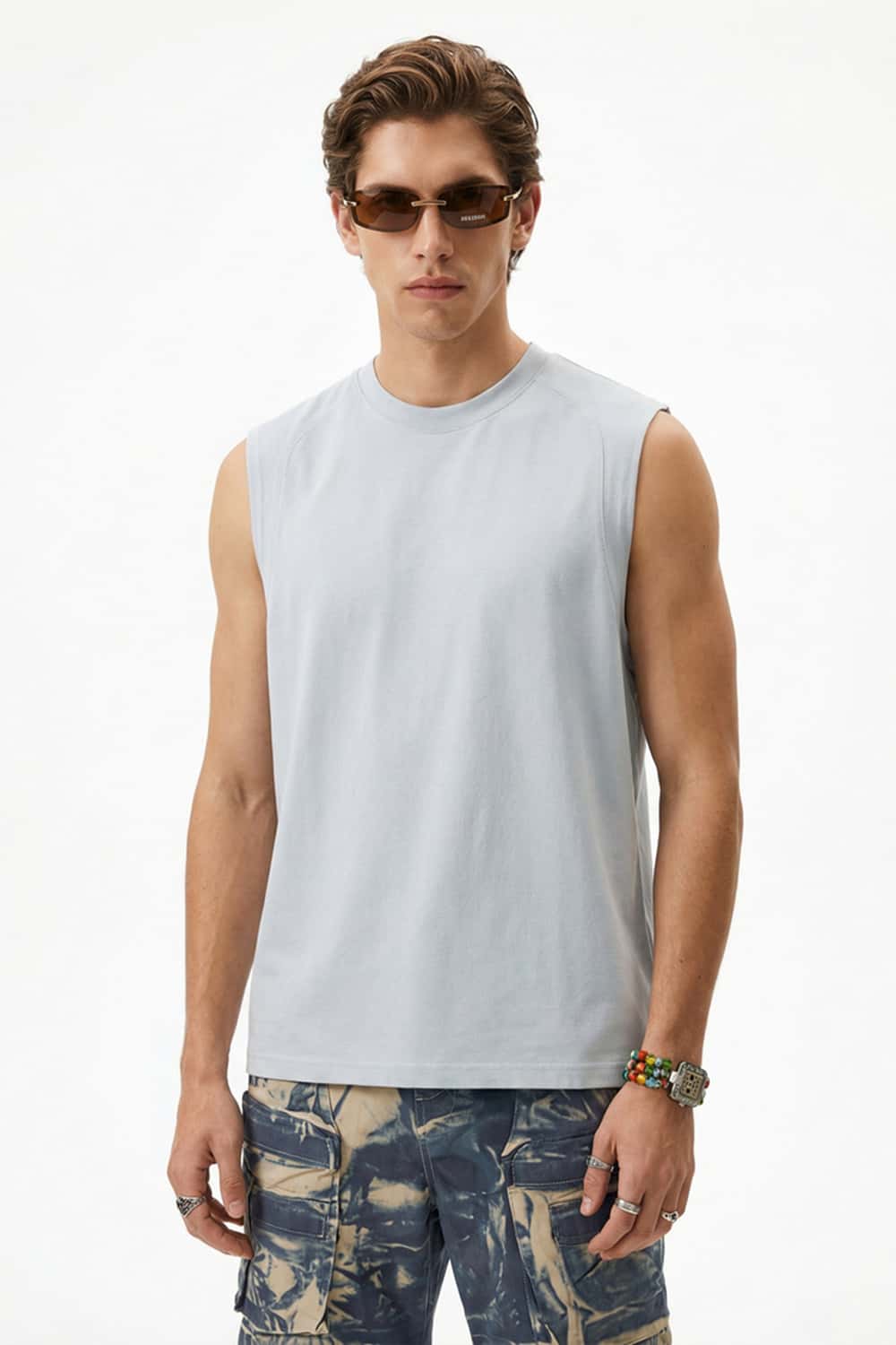 Ultimate Cooling Sleeveless Active Tank - Gray