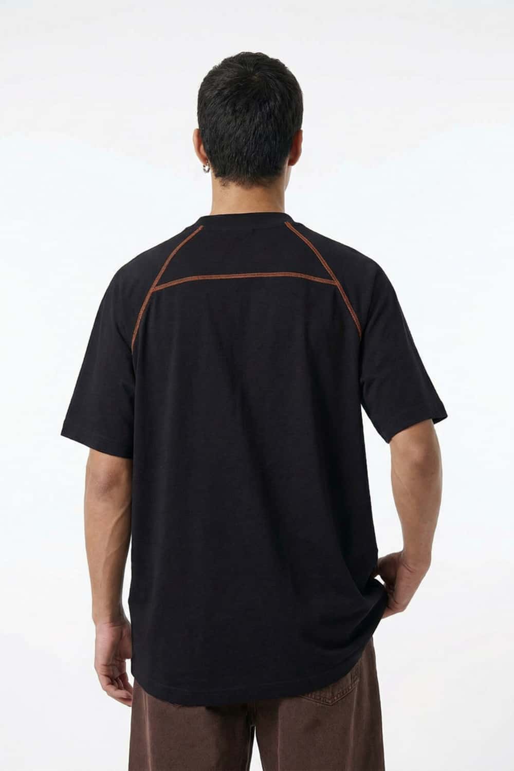 Sport Contrast Raglan Cooling Tee - Black