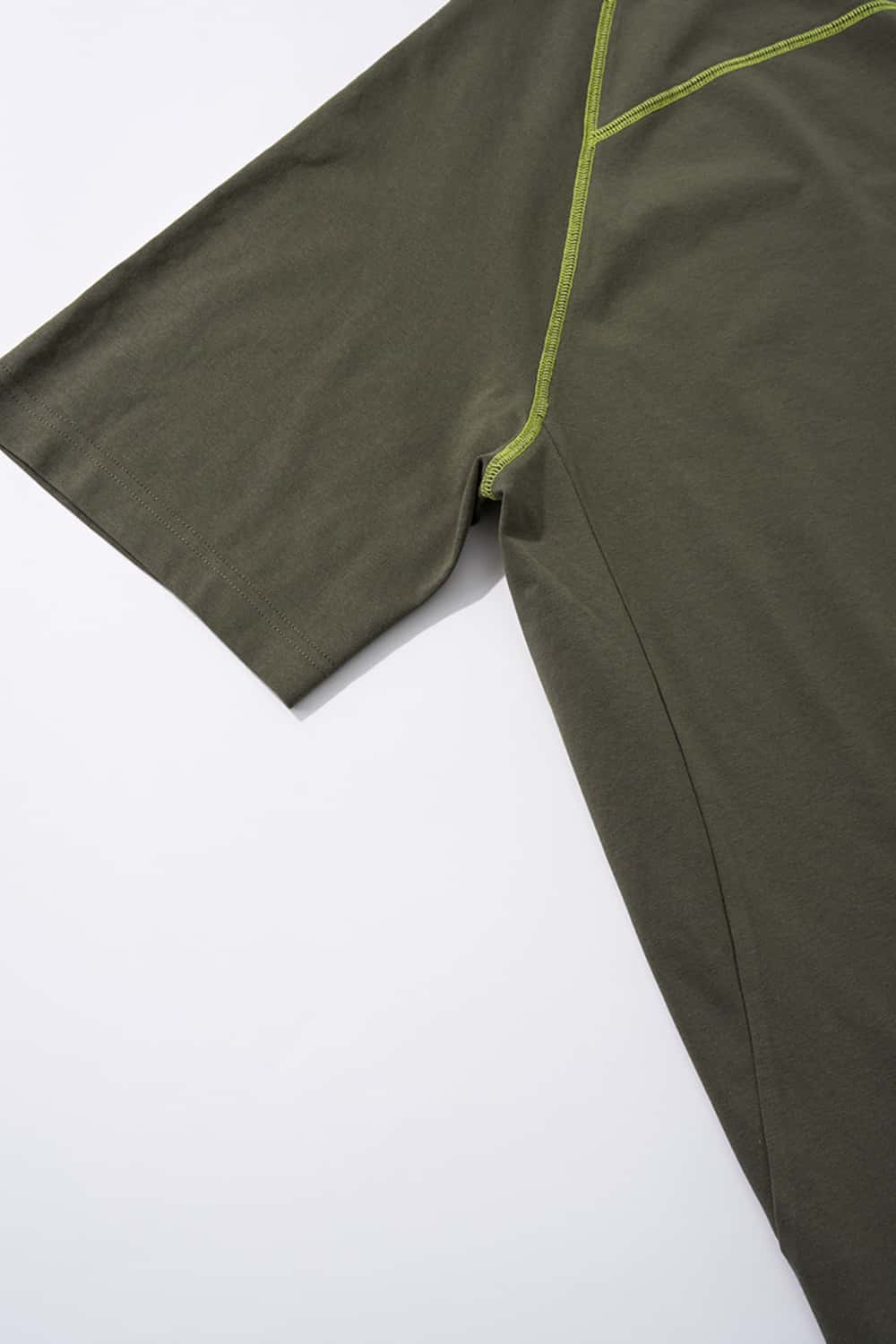 Sport Contrast Raglan Cooling Tee - Olive