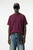 Sport Contrast Raglan Cooling Tee - Purple