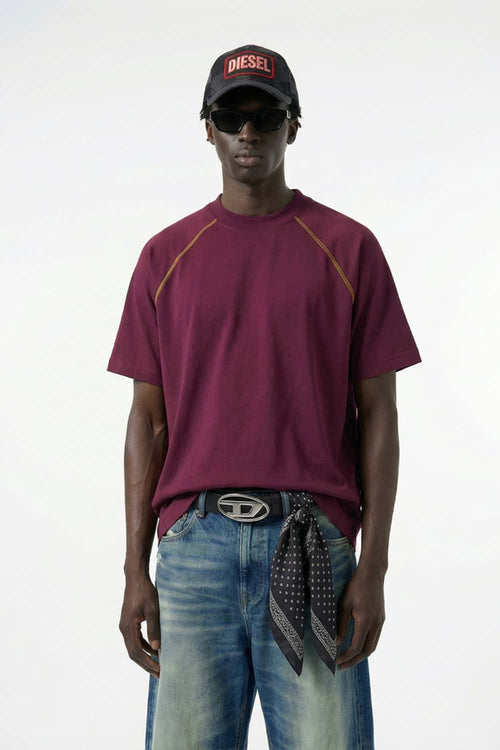 Sport Contrast Raglan Cooling Tee - Purple