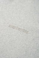 Oversized Heavyweight Rolled-Sleeve Graphic Tee - Flower Gray