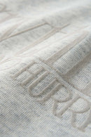 Oversized Heavyweight Rolled-Sleeve Graphic Tee - Flower Gray