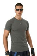 Performance Stretch Heavyweight Fitted Tee - Dark Gray
