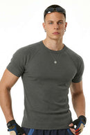 Performance Stretch Heavyweight Fitted Tee - Dark Gray