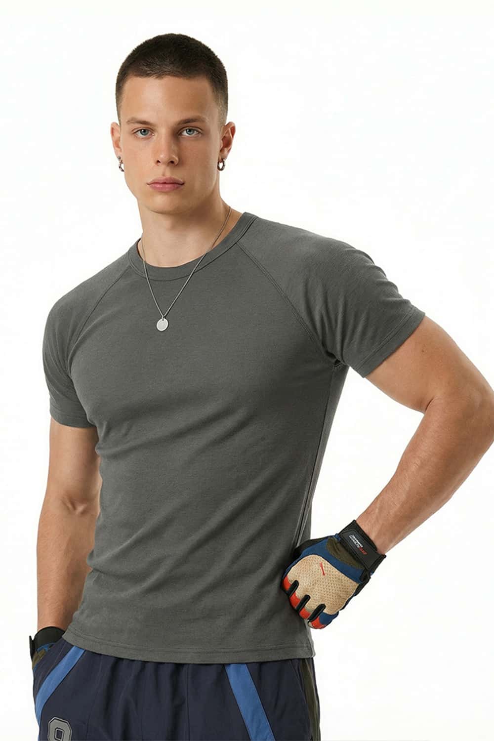 Performance Stretch Heavyweight Fitted Tee - Dark Gray