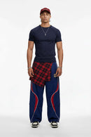 Performance Stretch Heavyweight Fitted Tee - Navy Blue