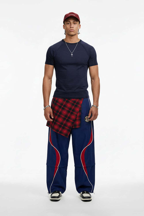 Performance Stretch Heavyweight Fitted Tee - Navy Blue