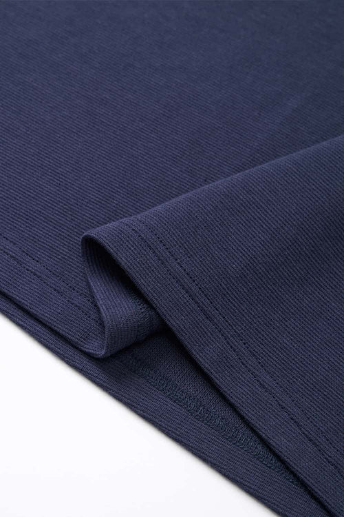Performance Stretch Heavyweight Fitted Tee - Navy Blue