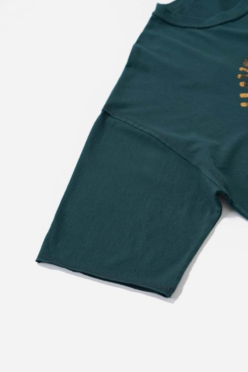 Peached Cotton Graphic Tee - Green