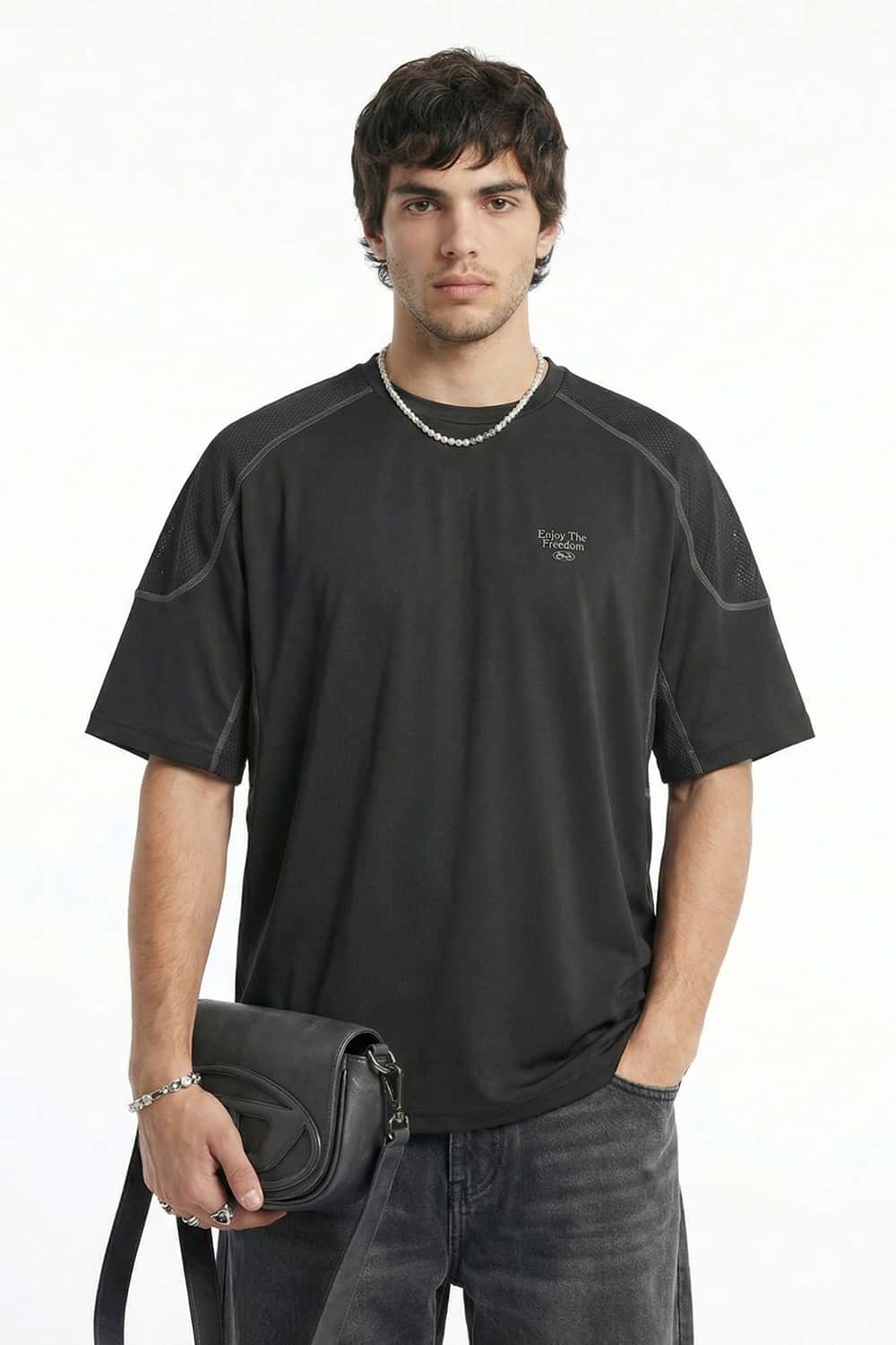 Zoned Cooling Raglan Sport Tee - Black