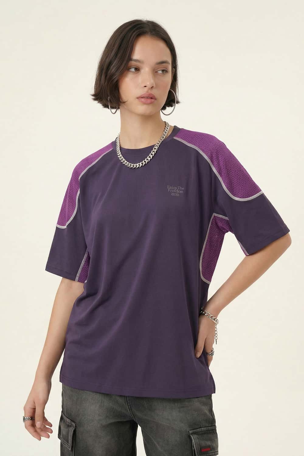 Zoned Cooling Raglan Sport Tee - Purple