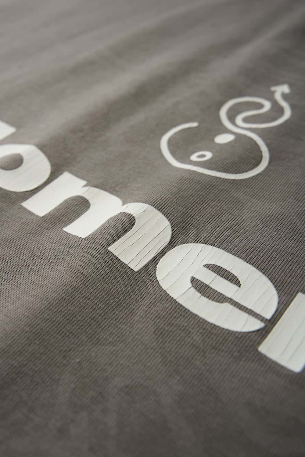 Premium Heavyweight Graphic Relaxed Tee - Light Gray