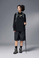 Reversible Fleece Half-Zip Outdoor Pullover - Black