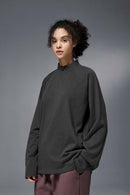 Reversible Fleece Half-Zip Outdoor Pullover - Dark Gray