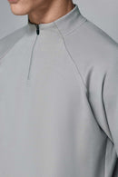 Reversible Fleece Half-Zip Outdoor Pullover - Gray