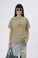 Vintage Raglan Runner Tee - Brown