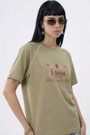 Vintage Raglan Runner Tee - Brown