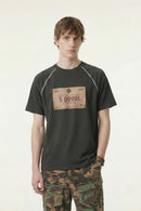 Vintage Raglan Runner Tee - Gray